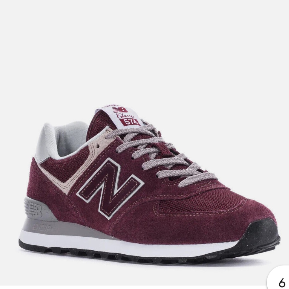 New Balance Classic 574 Women's Burgundy Suede Sneaker